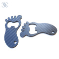 OEM CNC Machining Custom Carbon Fiber Luggage Tags Pendant Parts